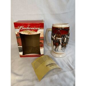 Budweiser Holiday Stein 2006 Collectable, With Box, Clydesdale Beer Mug